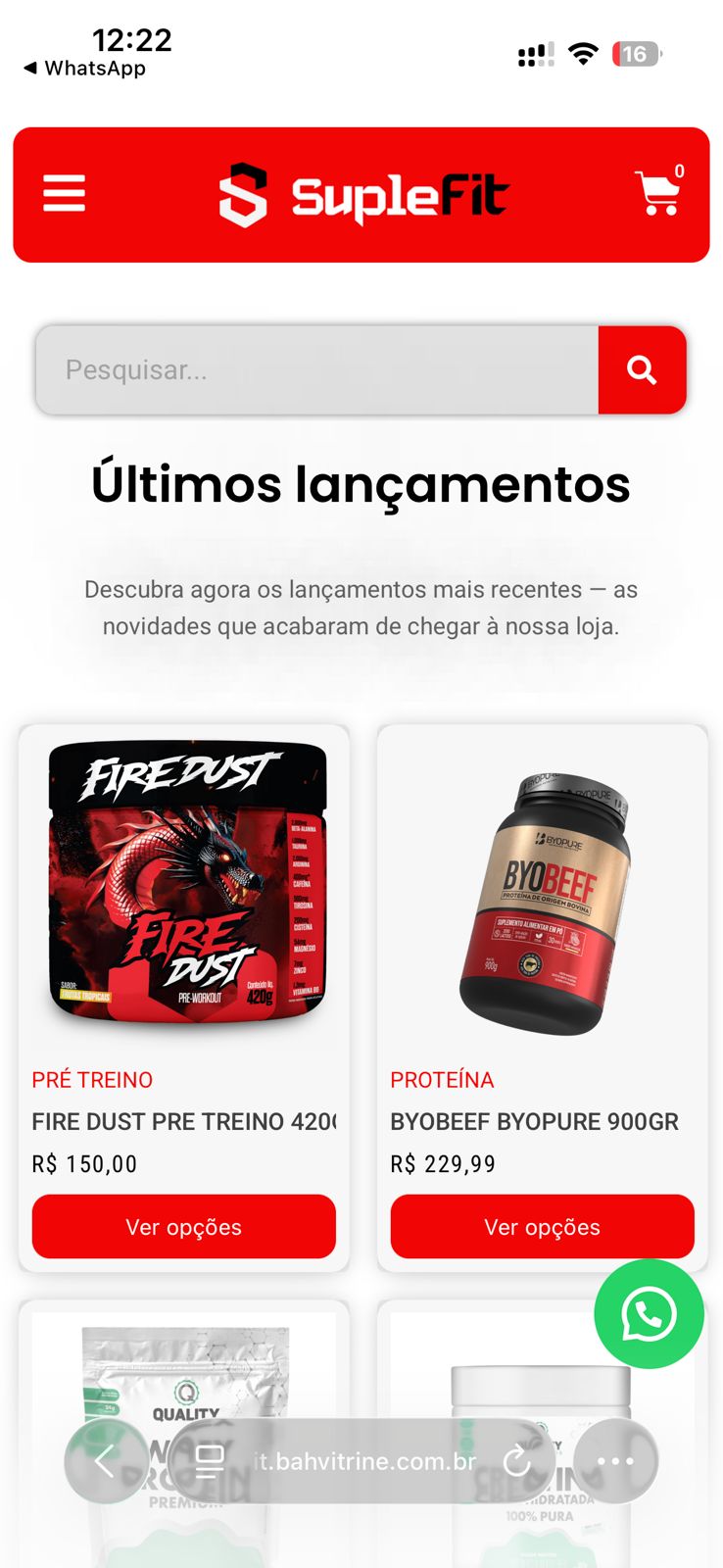 Vitrine Suplefit